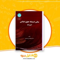 دانلود پی دی اف مبانی استنباط حقوق اسلامی اصول فقه ابولحسن محمدی 406 صفحه PDF